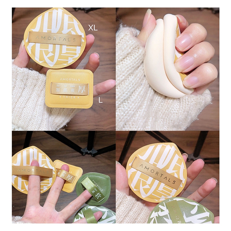 Xác thực 100% Mút trang điểm AMORTALS XL/ L mềm mại có thể sử dụng ướt và khô dụng cụ trang điểm Bông phấn trang điểm