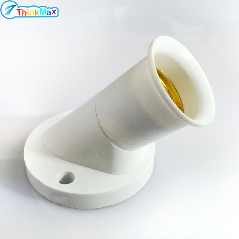 2024New!E27 Oblique Screw Lamp Base Socket Light Bulb Base Wall Lamp Holders Adapter Converter ราคา 18 บาท*ส่งฟรี