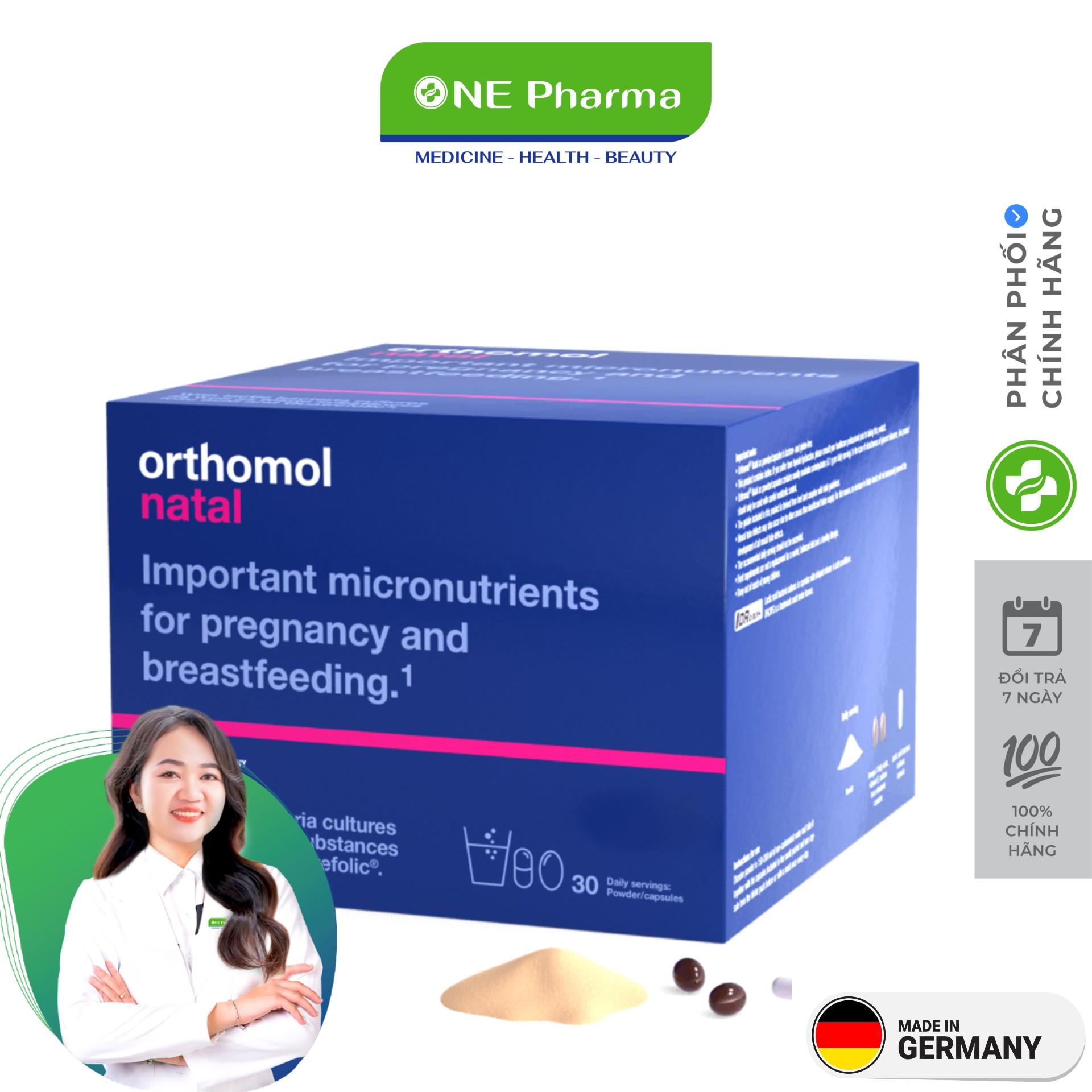 Viên Uống Orthomol Natal Bổ Sung Vitamin Và Khoáng Chất Cho Mẹ Bầu, Cho Con Bú - 30 Viên
