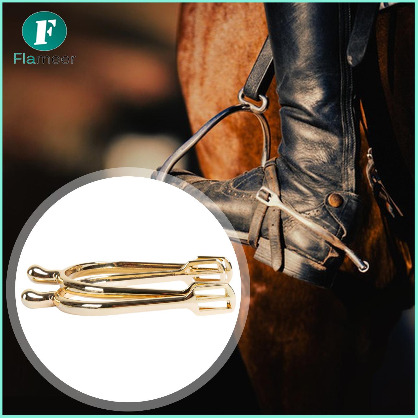 Flameer 2 Pieces Western Horse Spurs Fine Workmanship Retro Equestrian Accessory Decoraation Training Competition Western Cowboy Spurs ราคา 1,476 บาท*ส่งฟรี