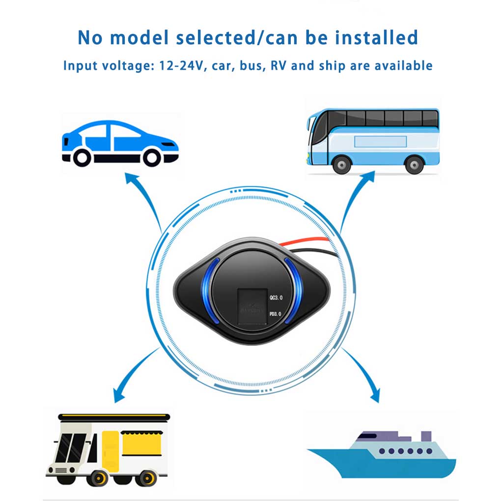 2 cái Ổ cắm ổ cắm ổ cắm bền không thấm nước chống bụi cổng sạc RV Marine xe máy thuyền Phụ Kiện Bộ điều hợp