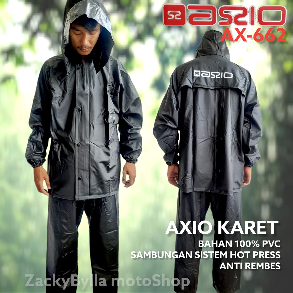 Raincoat AXIO Karet ax-662, full rubber, full press, anti brakes Harga 69,480 rupiah*Gratis Ongkir