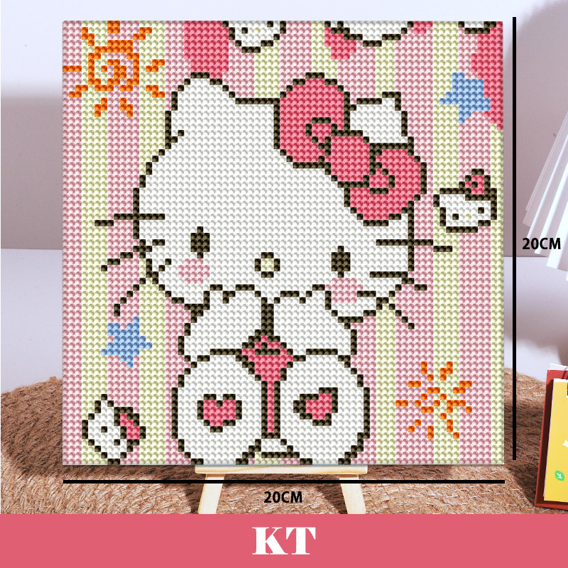 STARRY CREATIONS 💖 20x20cm Diamond Beads Painting Set Cute Cartoon Character Art Craft Home Decor