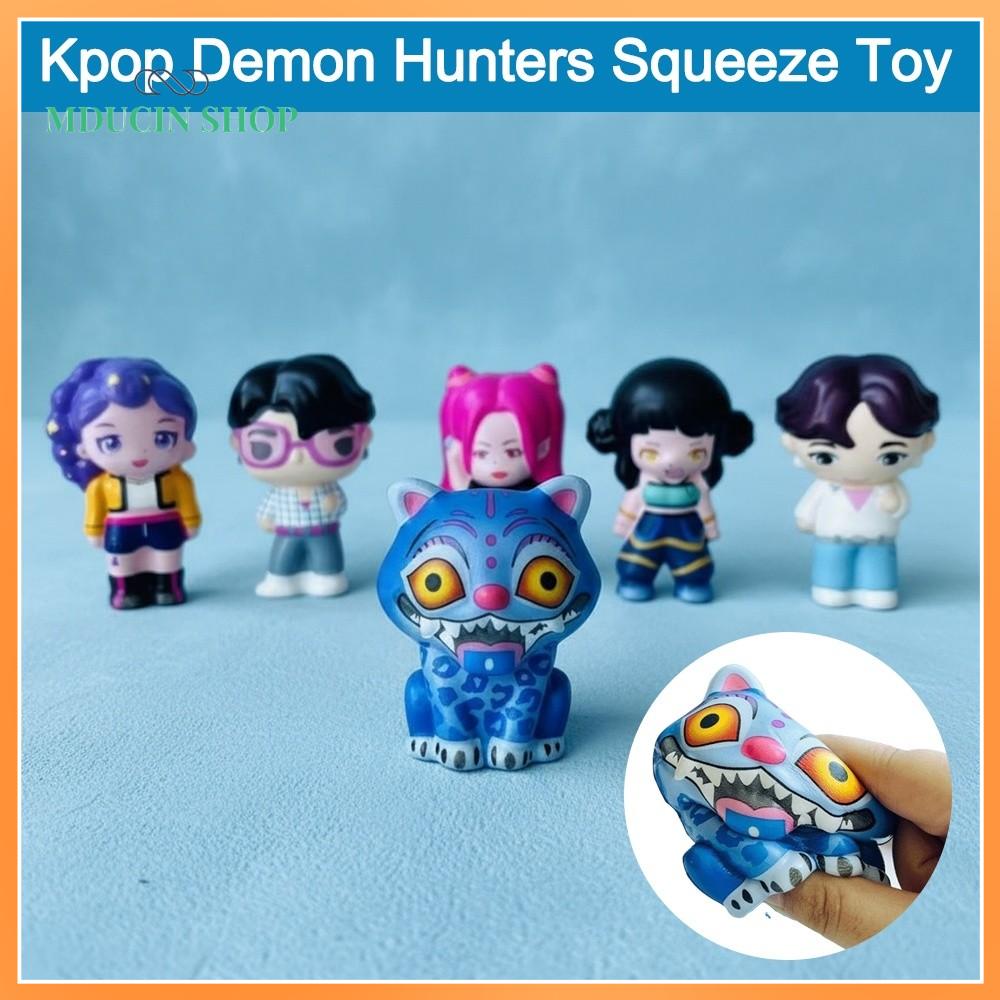 MDUCIN SHOP Rumi Mira Zoey Derpys. Đồ chơi bóp Kpop Demon Hunters Hổ Derpys Mềm mại Đồ chơi giảm căng thẳng Đồ chơi giảm lo âu ​ ​ Tượng Đồ chơi mềm mại chống stress anime ​ ​ Quà tặng cho người hâm mộ