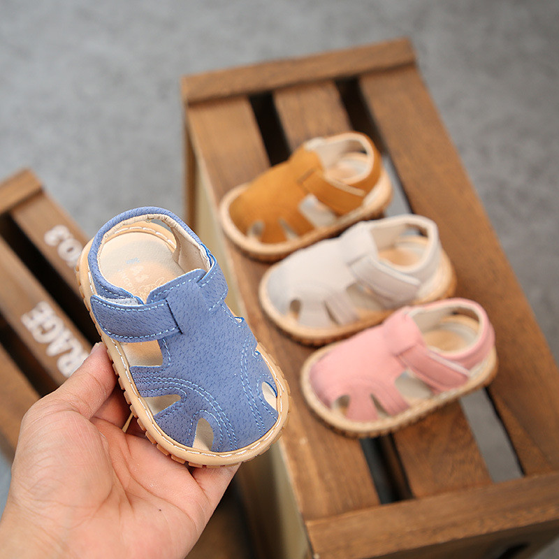 Baby Boys Girls Squeaky Sandals Anti-Slip Premium Rubber Sole Toddler First Walkers Shoes