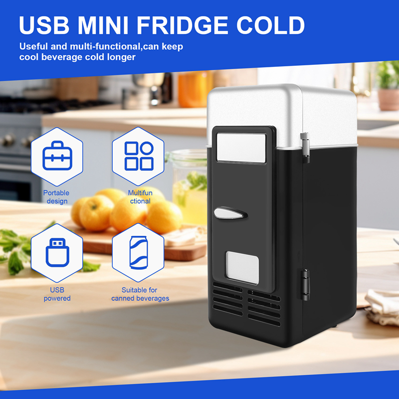 T8Usb Mini Fridge Cold Drop Shpping Freezer Usb Mini Fridge Small Portable Soda Mini Refrigerator Fo