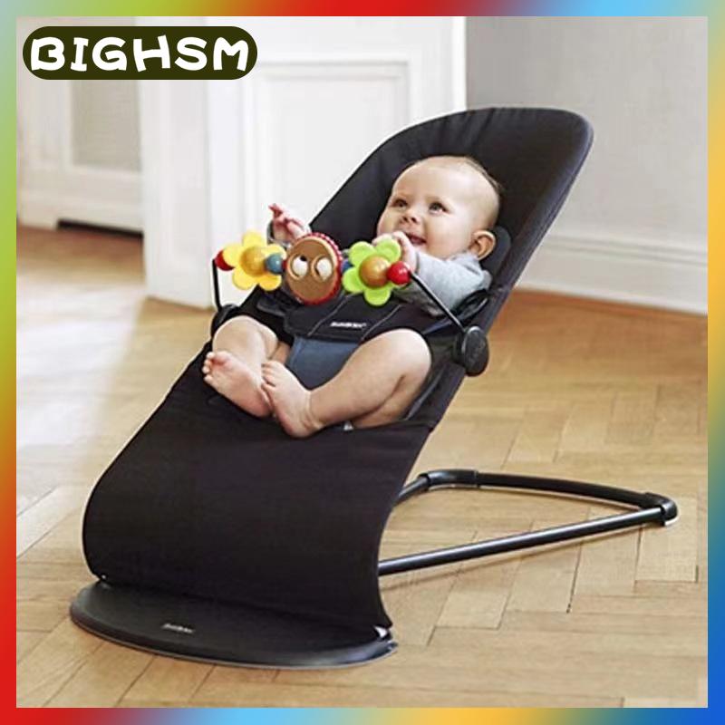 BIGHSM ชั้นวางของเล่นสำหรับเด็กทารกกระเด้งรถเข็นเด็กของเล่นโค้งสำหรับที่นั่งในรถของเด็กทารกที่วางเสาไม้ที่ปลอดภัยสำหรับเด็กทารกอุปกรณ์เสริมกระเด้ง