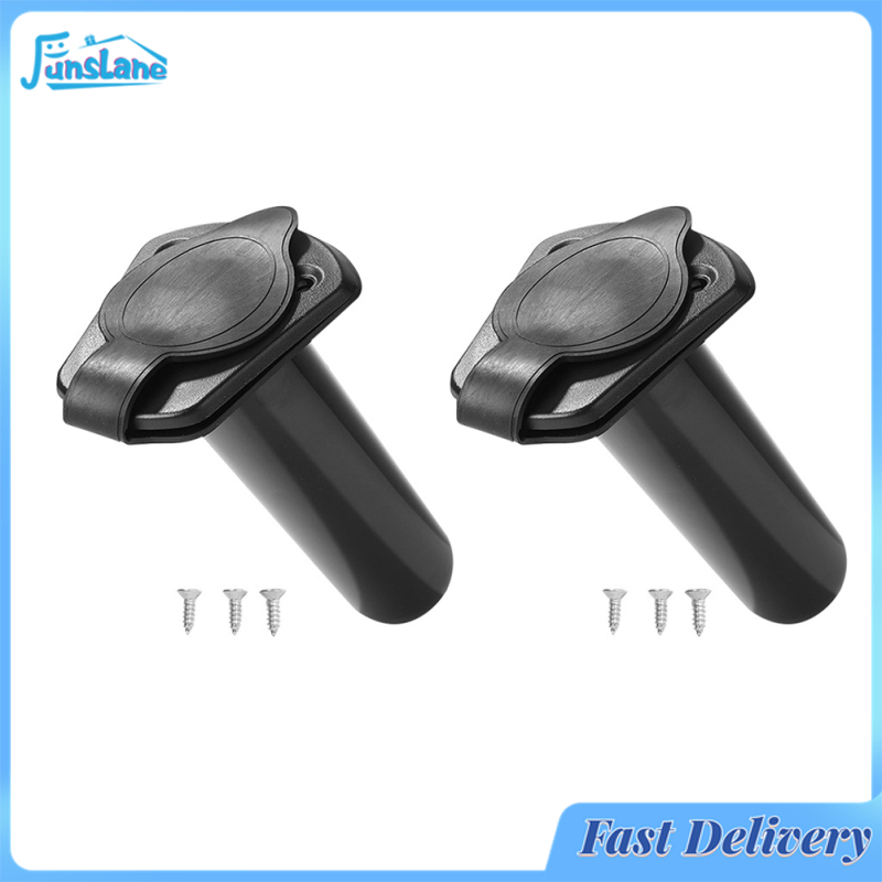 FunsLane 2pcs/4pcs Portable Lightweight Fishing Rod Holder With Screws Cap Cover Kayak Boating Accessories ราคา 143 บาท*ส่งฟรี