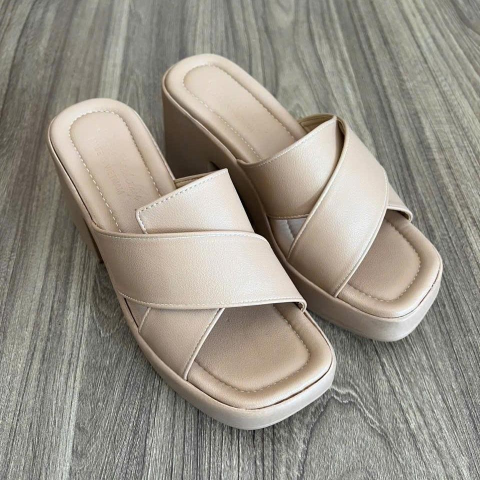DÉP NỮ CAO GÓT- ĐẾ CAO 9CM - HAI QUAI CHÉO ( MS 034 ) - 2