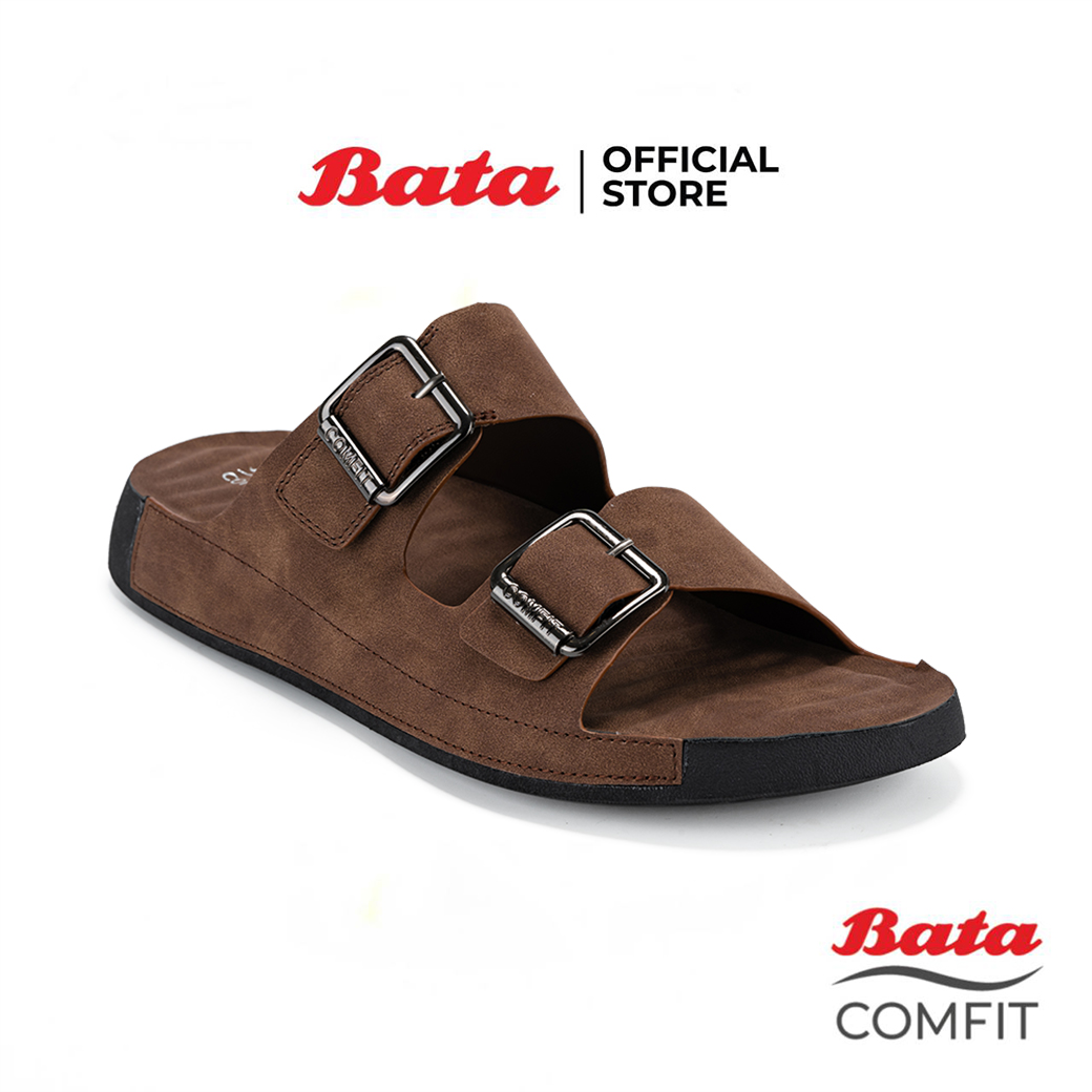 Bata บาจา รองเท้าแตะลำลองเพื่อสุขภาพแบบสวม สำหรับผู้ชาย สีดำ 8016144 สีน้ำตาล 8014144 ราคา 999 บาท*ส่งฟรี