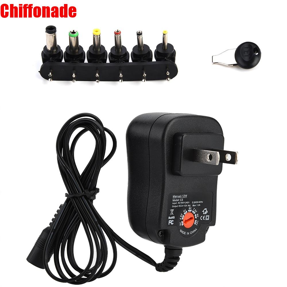 YANL MALL 3-12V có thể điều chỉnh Nguồn điện áp Đầu ra 1.2A Công suất 12W Chuyển đổi nguồn điện Phổ quát Bộ chuyển đổi đa điện áp Màn hình LED Giá 247,000 Đồng*Miễn phí vận chuyển