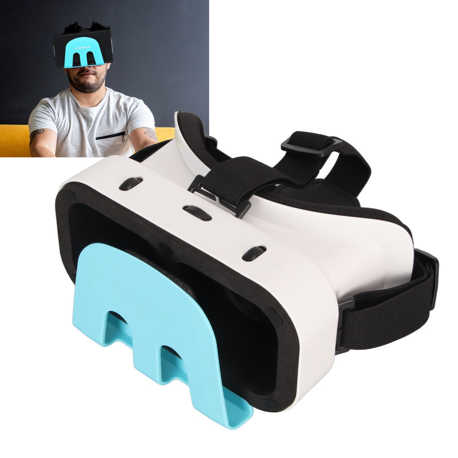 3D thực tế ảo Tai nghe thực tế ảo Tai nghe có thể điều chỉnh ống kính cho 3D trò chơi