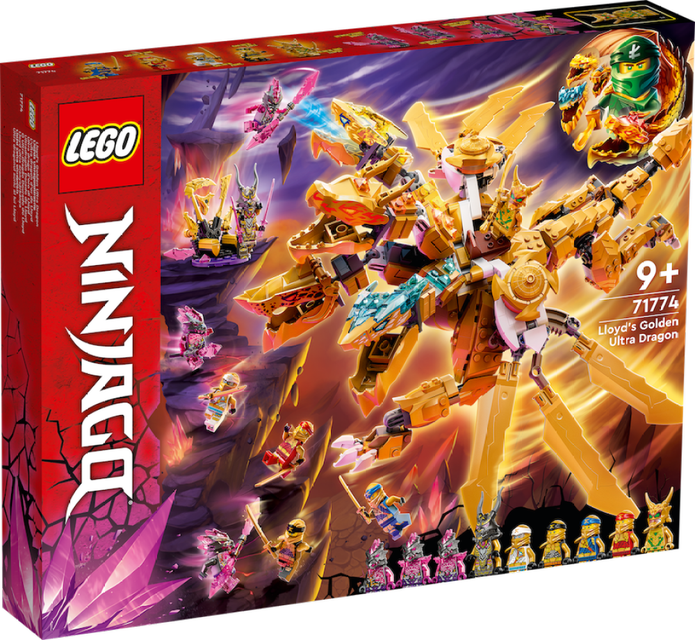 LEGO® 71774 Ninjago Lloyd’s Golden Ultra Dragon 9+ Đồ Chơi Lắp Ráp lego