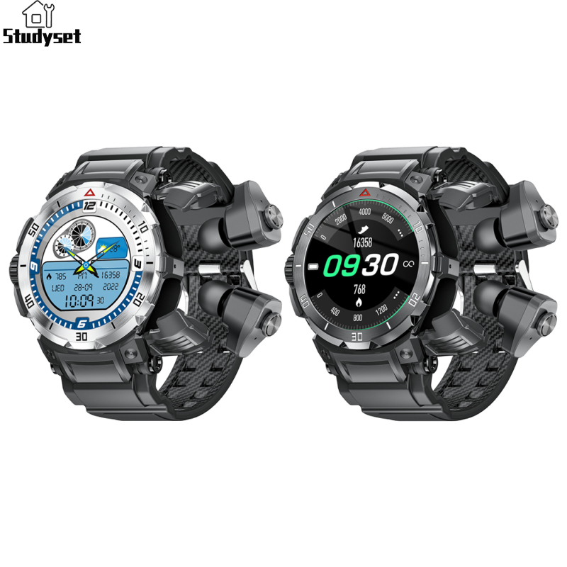 Studyset in stock GT100pro Smart Watch With Earbuds 2 In 1 Smart Watch IP67 Waterproof NFC Fitness Tracker With 1.46” HD Screen Health Monitor ราคา 3,012 บาท*ส่งฟรี