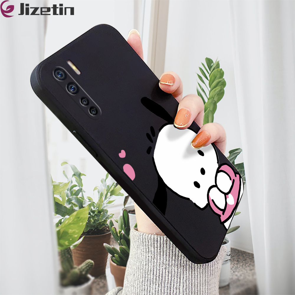 Jizetin vỏ cho Oppo reno3 RENO 3 5g RENO 3 Pro 5g vỏ pochacco dễ thương Vỏ Silicone lỏng máy ảnh bảo