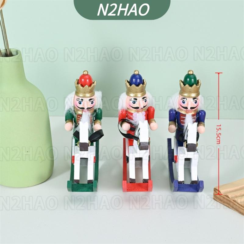 【N2HAO】 แคร็กเกอร์ไม้1ชิ้นของตกแต่งรูปซานต้าแคร็กเกอร์ต้นคริสต์มาสขนาด25ซม. ของตกแต่งวันหยุด ราคา 202 บาท*ส่งฟรี