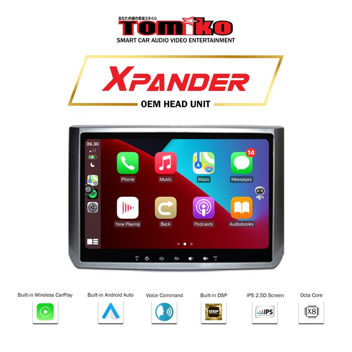 HEAD UNIT TOMIKO TMK 1055 OEM SERIES FOR XPANDER-Megavia Store Harga 14,580,000 rupiah*Gratis Ongkir