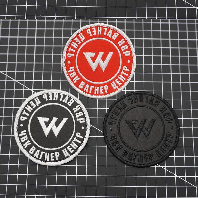 AQ Wagner Mercenary Seal 3D Embroidery Velcro Patch /Badges/armband/Emblem Decorative For Jackets Jeans Backpack cap
