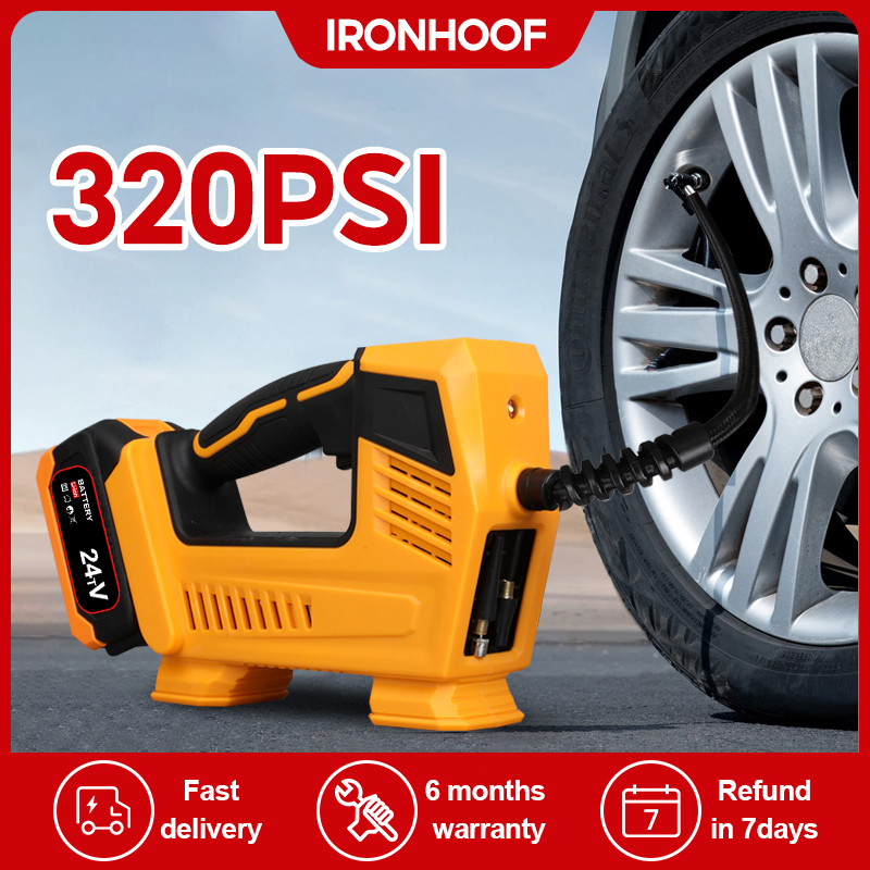 MEONOV 24V Baterai Pompa Ban Mobil Truk Motor Elektrik Cek Tekanan Angin Digital LCD Display Portable Inflator Air Pompa Kompresor Harga  1,259,000 Ringgit*Penghantaran Percuma