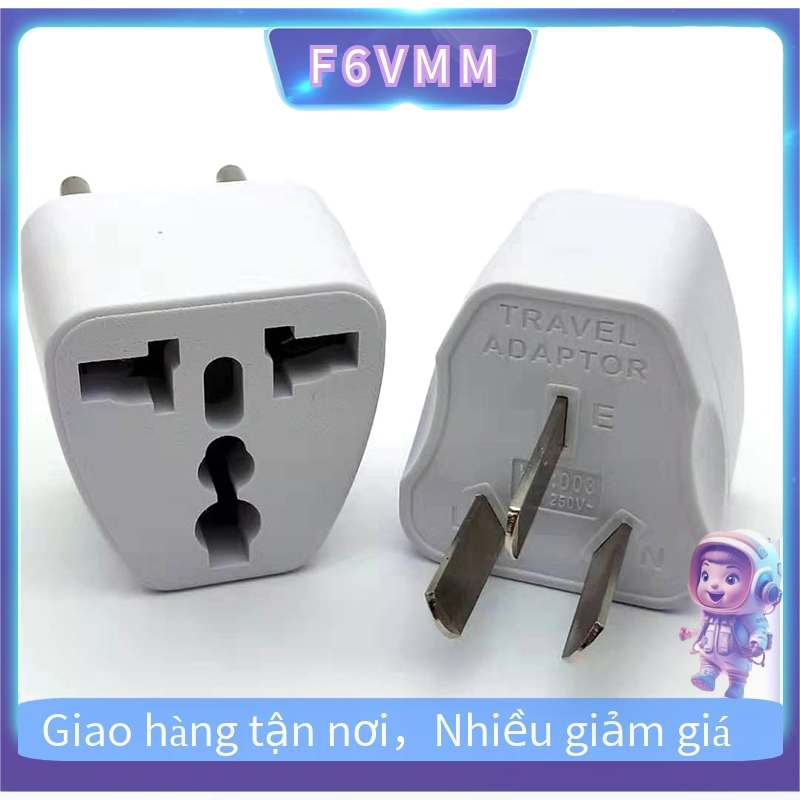 🔥HOT SALE Bộ chuyển đổi du lịch phích cắm AC 3 chân thông dụng sang Úc Châu Âu Mỹ Bộ chuyển đổi du lịch