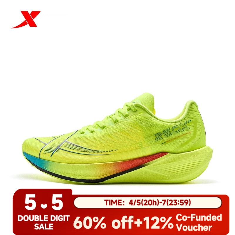 XTEP】360X 2.0丨Kasut larian plat karbon Marathon Running Shoes