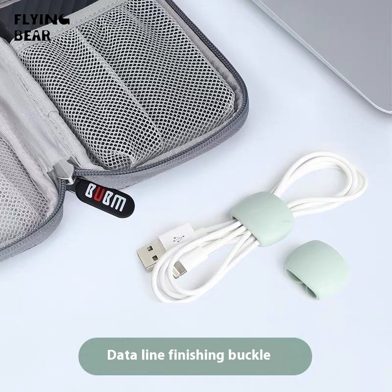 Bay gấu đầy màu sắc TPR Bộ Kẹp giữ dây cáp khóa cho dữ liệu và tai nghe cáp, 4/6 gói dụng cụ sắp xếp dây di động