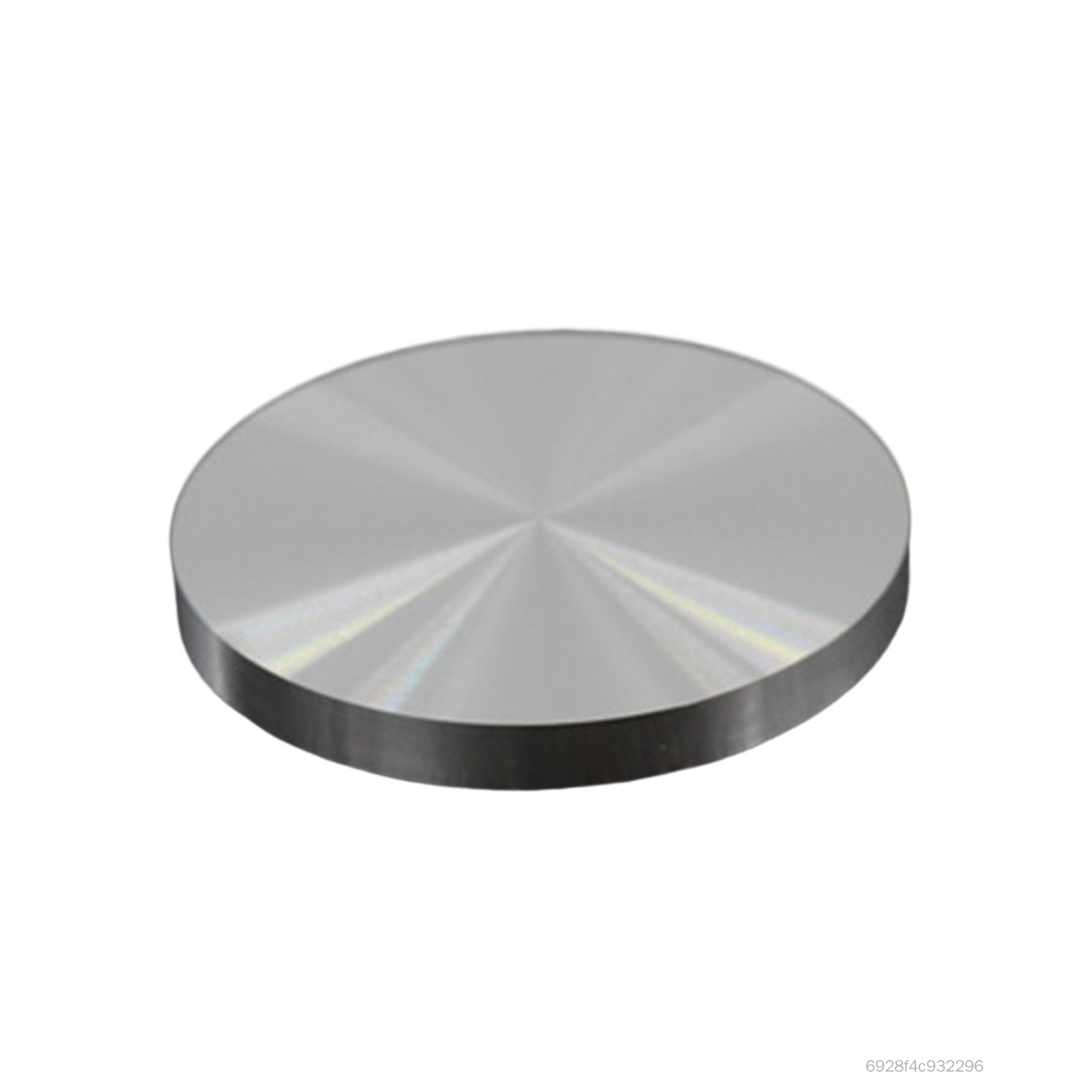 Tấm Kính Adapter Bàn Chân Đĩa Nhôm Phần Cứng Bạc Cho Bàn Kính Bàn Trà ABH-VN