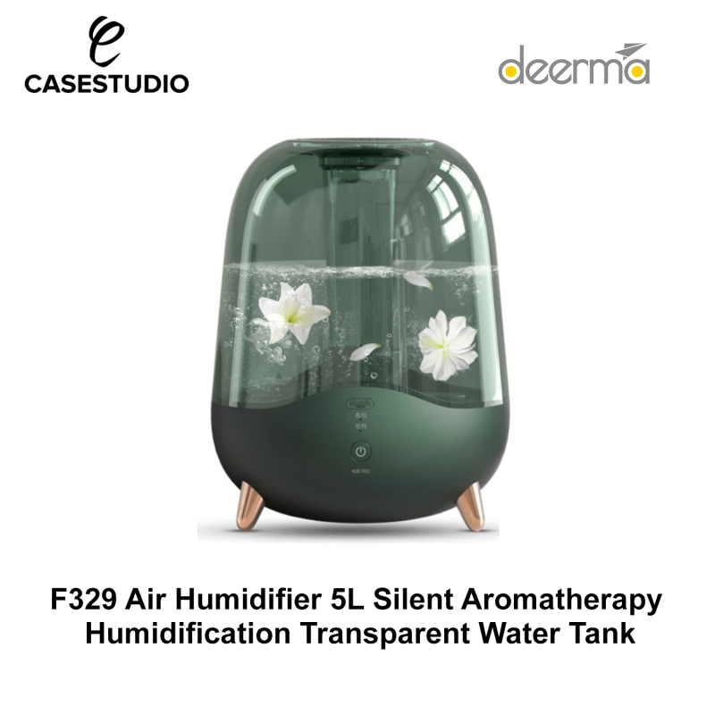 Xiaomi Deerma F329 Air Humidifier 5L Silent Aromatherapy Humidification Transparent Water Tank Singapore