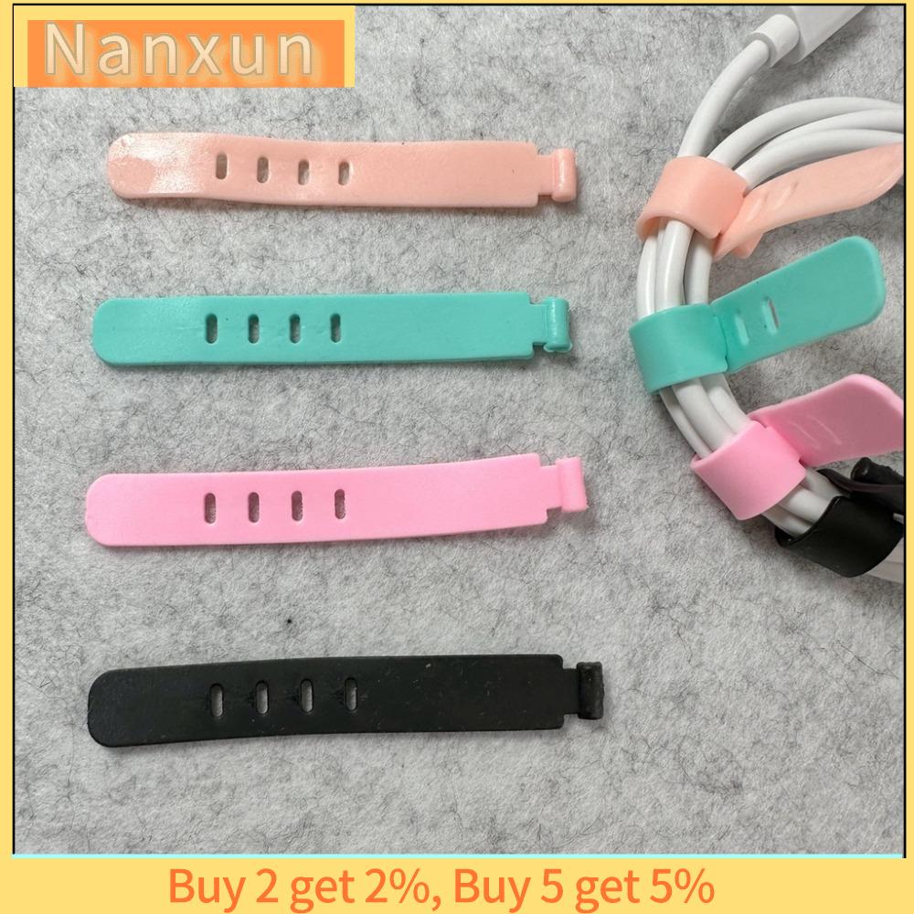 NWSJ 6 màu Thiết bị lưu trữ cáp dữ liệu TPR 4 lỗ Cuộn chỉ Di động Tông đơ ren cao su