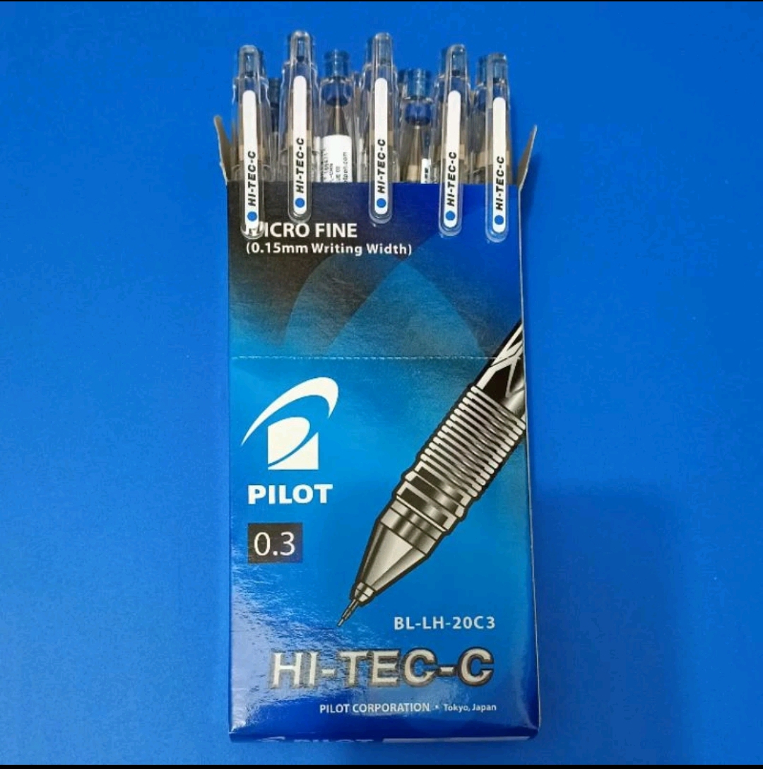 Pen Hitec - Pena HiTec PILOT 0.3 & 0.4 - Refill Isi Pulpen Hi-Tec Hitech ORIGINAL - 1Pcs