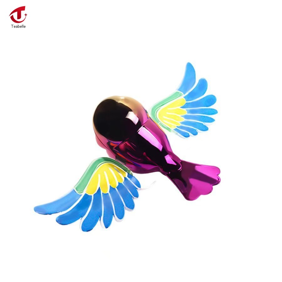 Teabelle đồng hành chim bay sáng tạo đồ trang trí xe ô tô xe máy chim bay Mặt dây chuyền Chim Cánh có thể được khuấy để trang trí chim, treo trên móc