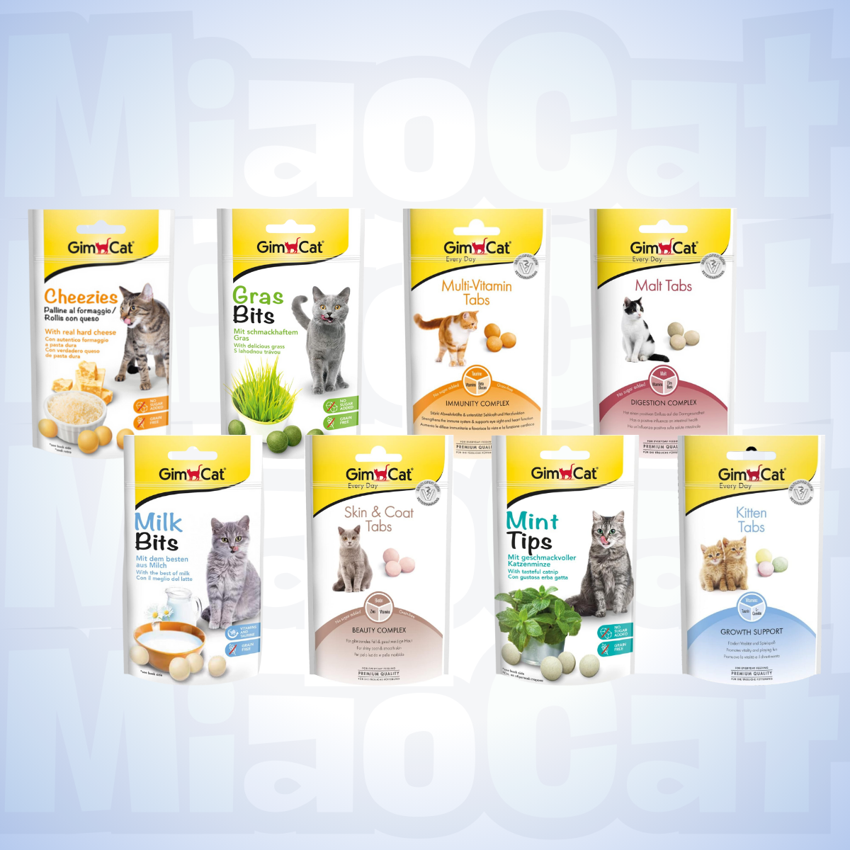 Viên snack gimcat bổ sung dinh dưỡng cho mèo gói seal 40g-50g