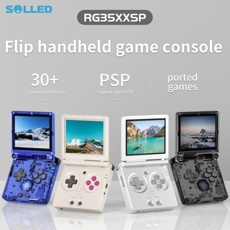 RG35XXSP Retro Handheld Game Console 3.5-Inch Screen Portable Foldable Handheld Game Console With 3300mAH Battery ราคา 1,446 บาท*ส่งฟรี