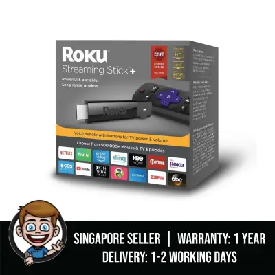 Roku Streaming Stick+ HD/4K/HDR Streaming Device with long-range Wireless and Voice Remote with TV Controls (Updated for 2019)