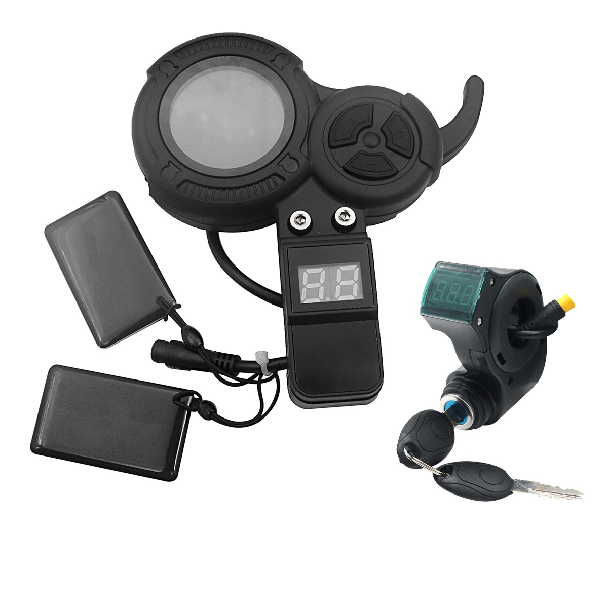 E-Scooter LCD Display+3PIN Lgnition Lock Key 36V-60V Throttle NFC Card for VSETT 8 8+ 9 9+ for ZERO 8 9 10 8X 10X Z8 PRO Parts