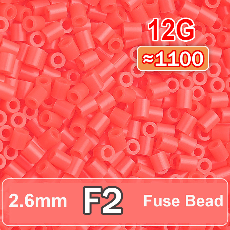 DIY Craft Fuse Beads 2.6mm 1100pcs 96 Colors Refill Soft Perler Beads for Kids & Adults