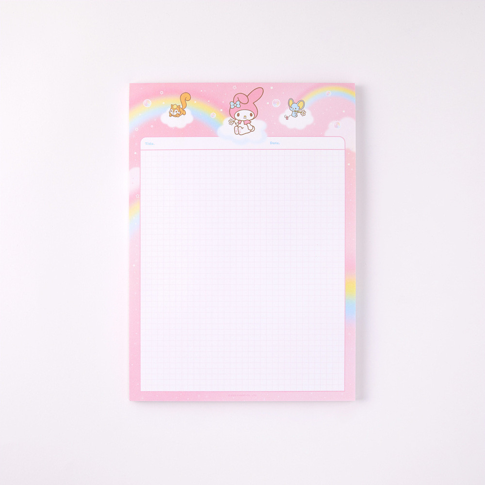 New Creative Cartoon Ins Style Kuromi Memo Pad B5 Notebook Student Cute Notepad High-Value Message Book Writing Paper