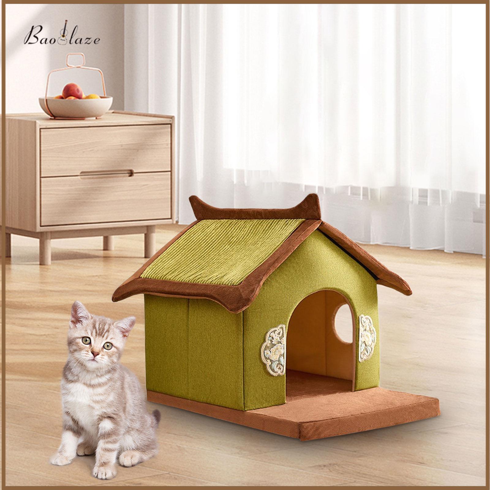 Cat Bed Dog Nest Cat Tent Indoor Cats Bunny Pet Cushion Washable Comfortable Non Slip Kitty Removable Hut Cat House Dog Nest ราคา 1,102 บาท*ส่งฟรี