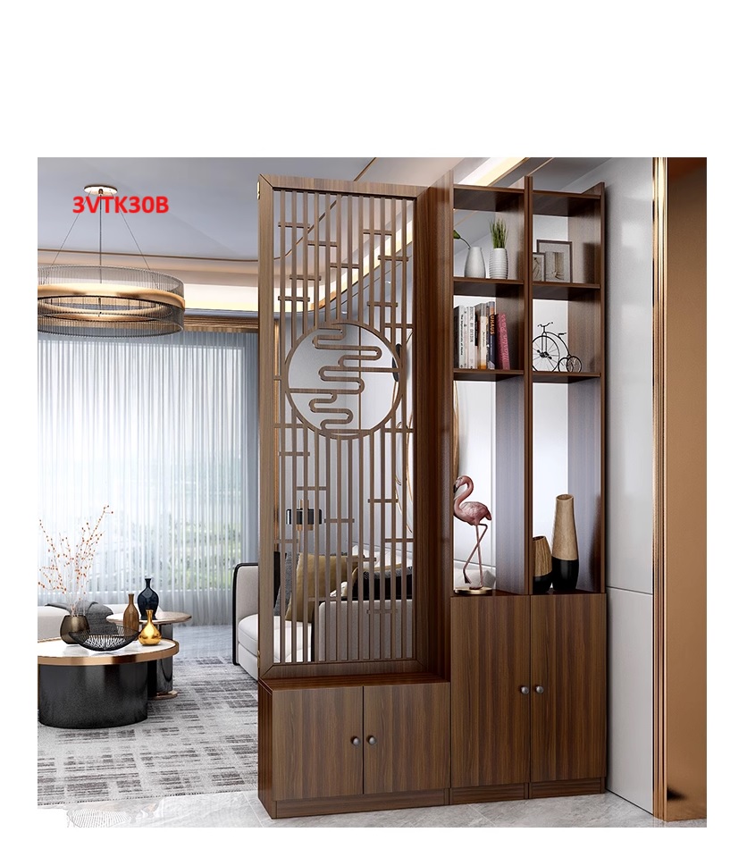 Vách ngăn phòng khách nhà bếp, Tủ kệ vách ngăn phòng 3VTK30A - Nội thất lắp ráp