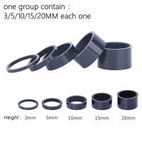 5pcs/set MTB Road Bike Bicycle Carbon Fiber Washer 28.6mm Fork Road Headset Spacer 3/5/10/15/20mm