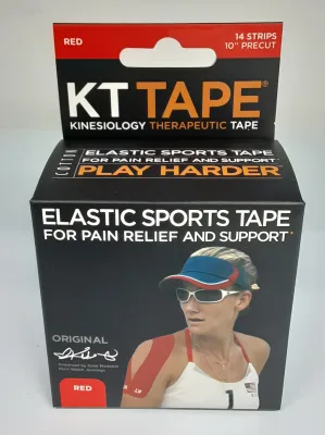 KT Tape ( Kinesiology Therapeutic Tape For Sports ) - 14 Strips - Precut