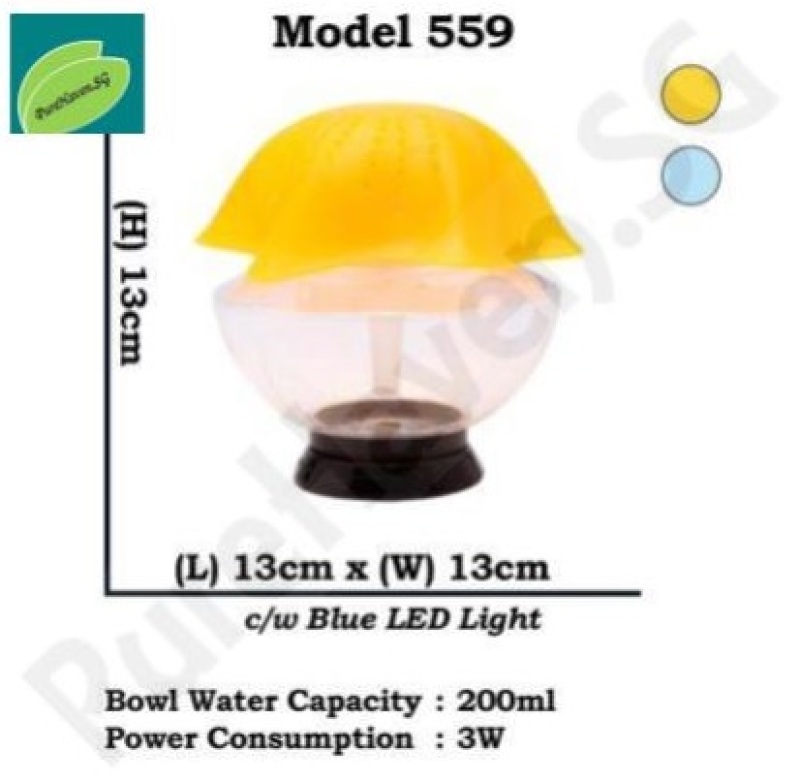 [BNIB] GOOD FOR CAR! Model 559 Mini Water Air Purifier! With Blue LED Lights. Starfish Design! 200ml Singapore