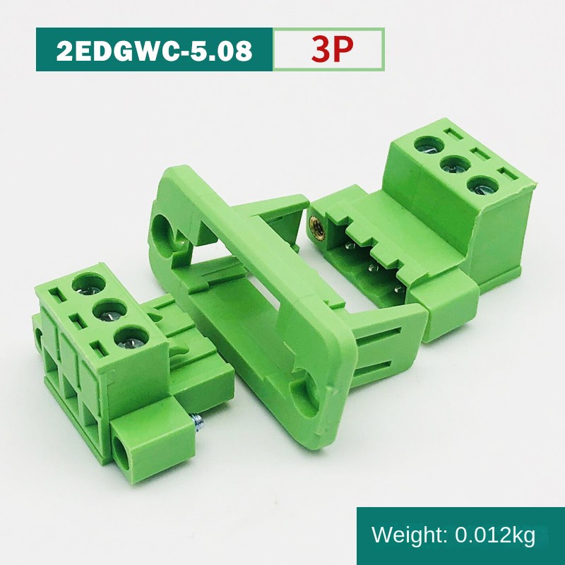 2EDGWC-5.08 - Bộ Lắp Ghép 3P Đầu Nối Xuyên Tường | Cắm Rút | 2P-24P | Khoảng Cách 5.08mm | 300V/10A | Khung Cố Định Mặt Bích | Giải Pháp Kết Nối Công Nghiệp