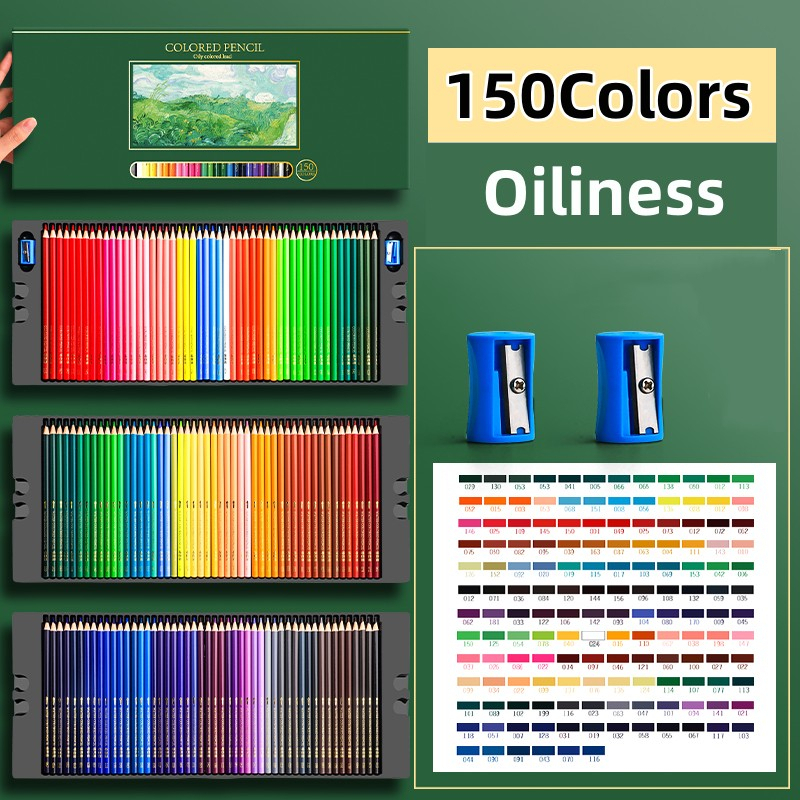 48/72/120/150/200 Colors OBOS Professional Color Lead OilColor Set Colored Pencils Art Supplies Oil