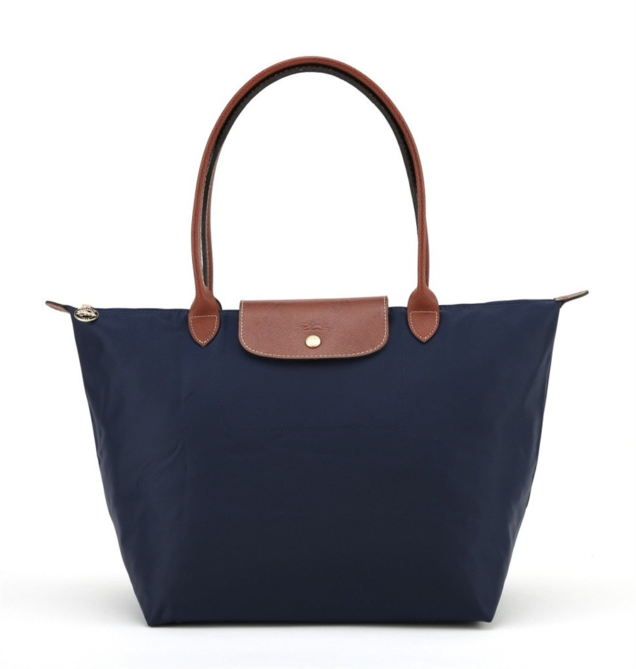 women bag 100% Authentic Longchamp Le Pliage Original Dumpling bag Large Long handle waterproof Nylon Shoulder Bag folded Shopping Bag 1899089556 Navy color made in France ราคา 1,260 บาท*ส่งฟรี