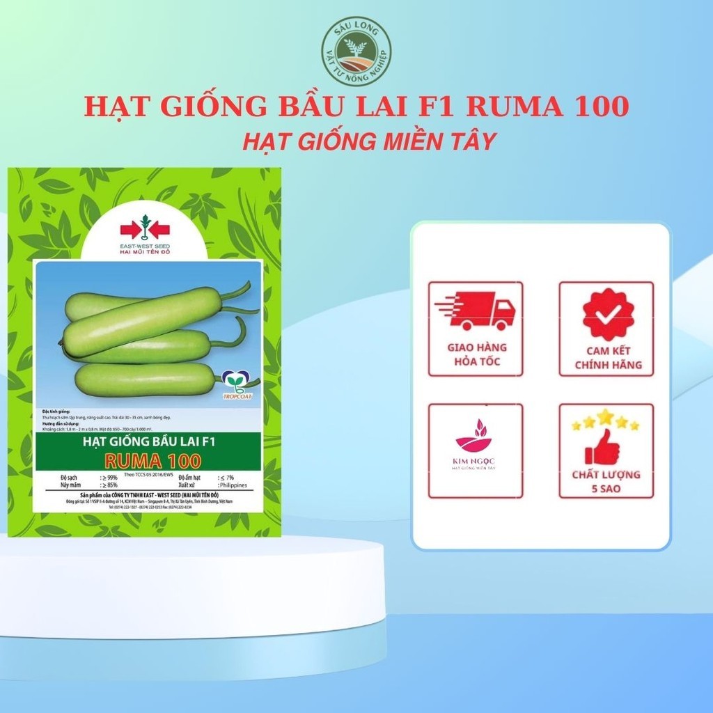 GÓI 100 HẠT GIỐNG BẦU SAO HMT689 CỦA EAST-WEST SEED (HAI MŨI TÊN ĐỎ)