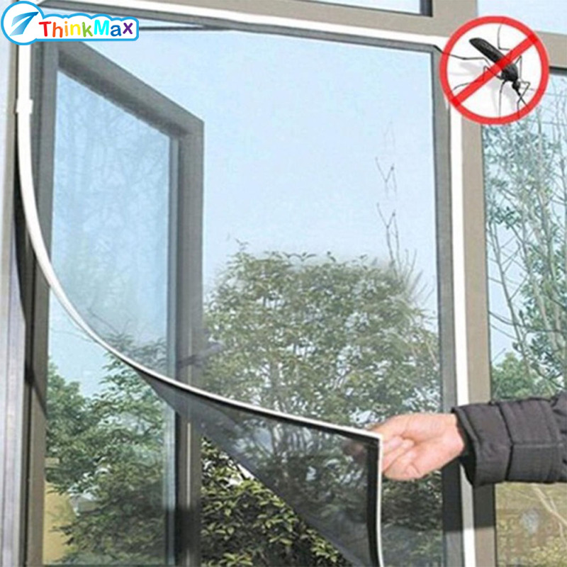 DIY Stealth Window Screen Insect Fly Bug Mosquito Mesh Screen Window Netting ราคา 42 บาท*ส่งฟรี