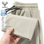 Quần thường ngày Lụa băng nam quần ống đứng khô nhanh nhẹ