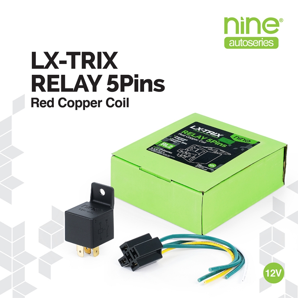 LX-TRIX Paket Socket Relay Set Holder Gandeng 5 Pin Kaki + Housing RL2 - NINE AUTOSERIES Harga 23,900 rupiah*Gratis Ongkir
