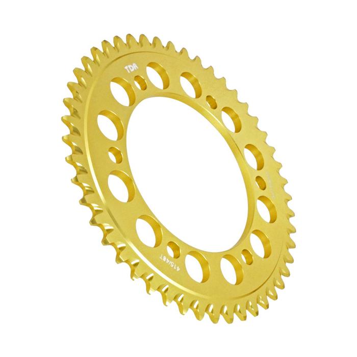 TDR GEAR BELAKANG REAR SPROCKET CNC 7075 HYPERLITE GOLD 415 FOR R25 - HARANA SHOP Harga 1,224,000 rupiah*Gratis Ongkir